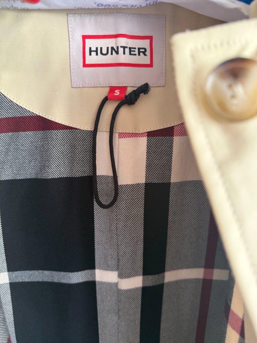 Hunter Beige Trench Coat Sz S Iconic British Heritage Style - Picture 10 of 12